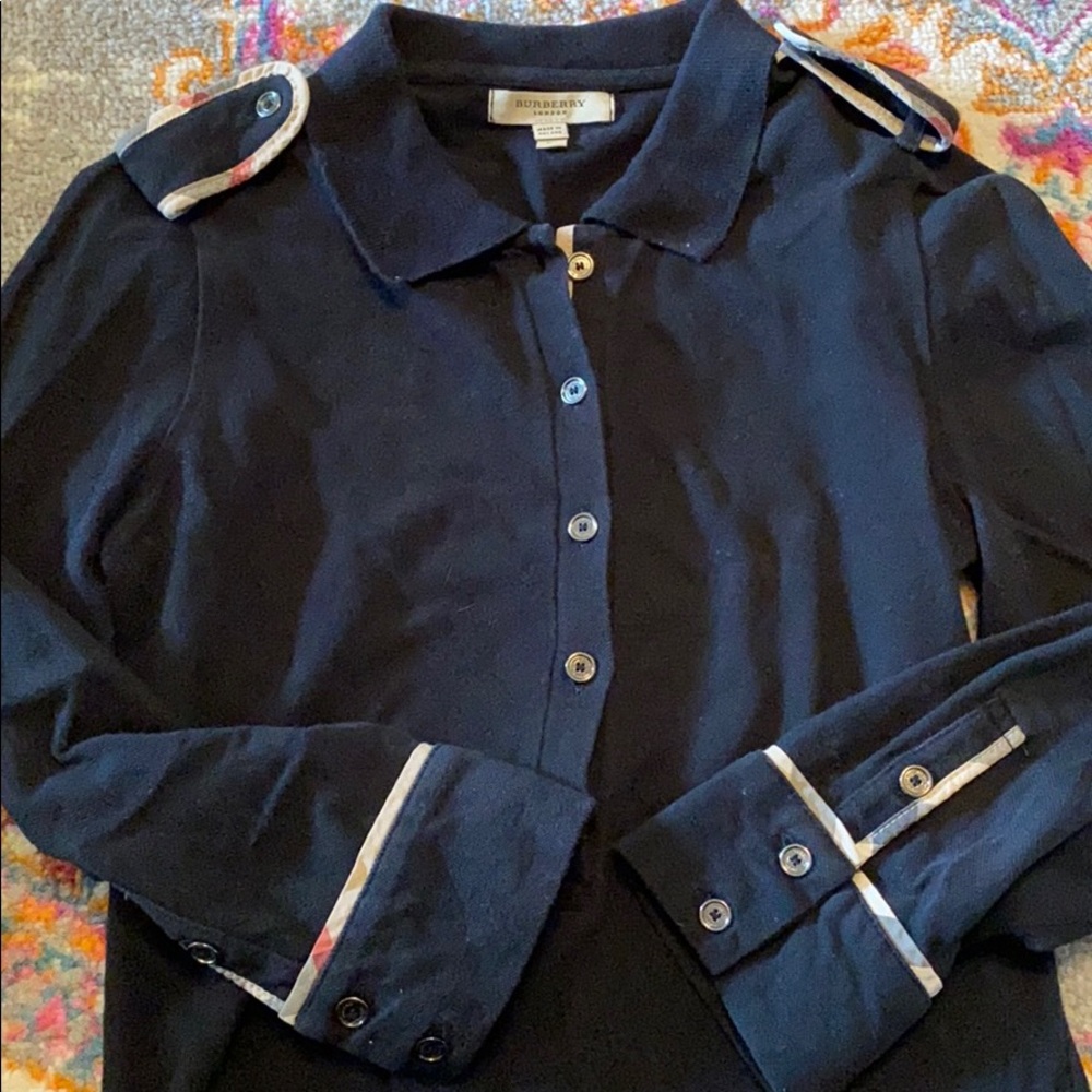 Burberry London button top